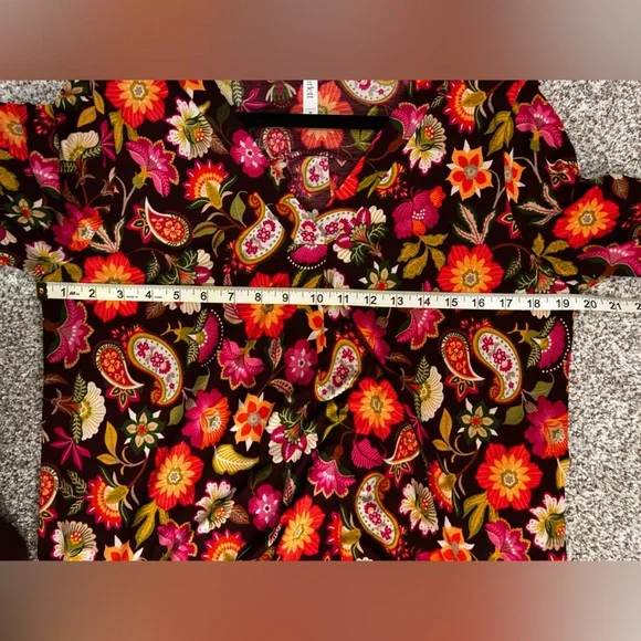 Floral Paisley Blouse - Multicolor - Picture 4 of 7